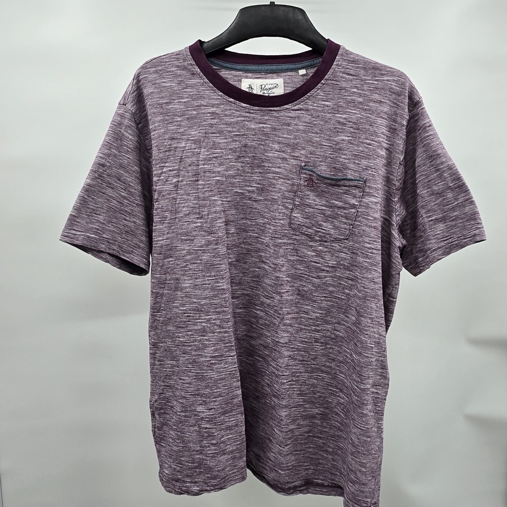 An Original Penguin by Munsingwear Pocket T-Shirt Men's Size XL Plum Purple